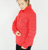 Womens Jack Wolfskin AQUILA 1706771 Zip Up Tulip Red Breathable Track Jacket